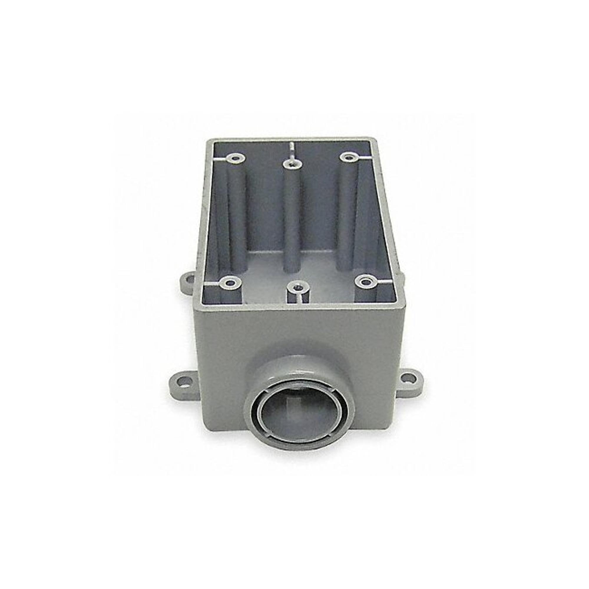 Cantex 5133363 Weatherproof Box, 1Gang, 1/2 in Hub, PVC - Conduit